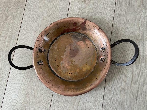 Koperen paella pan