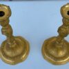 Stel verguld bronzen kandelaars