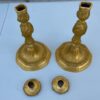 Stel verguld bronzen kandelaars