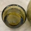 Geel groene glazen pot