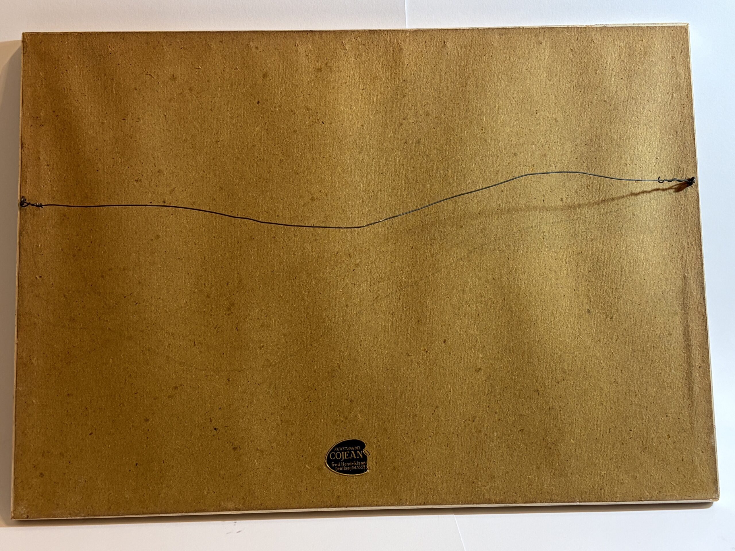 Gesigneerde aquarel H. Colomer – Frans dorpsplein in lijst - Afbeelding 6