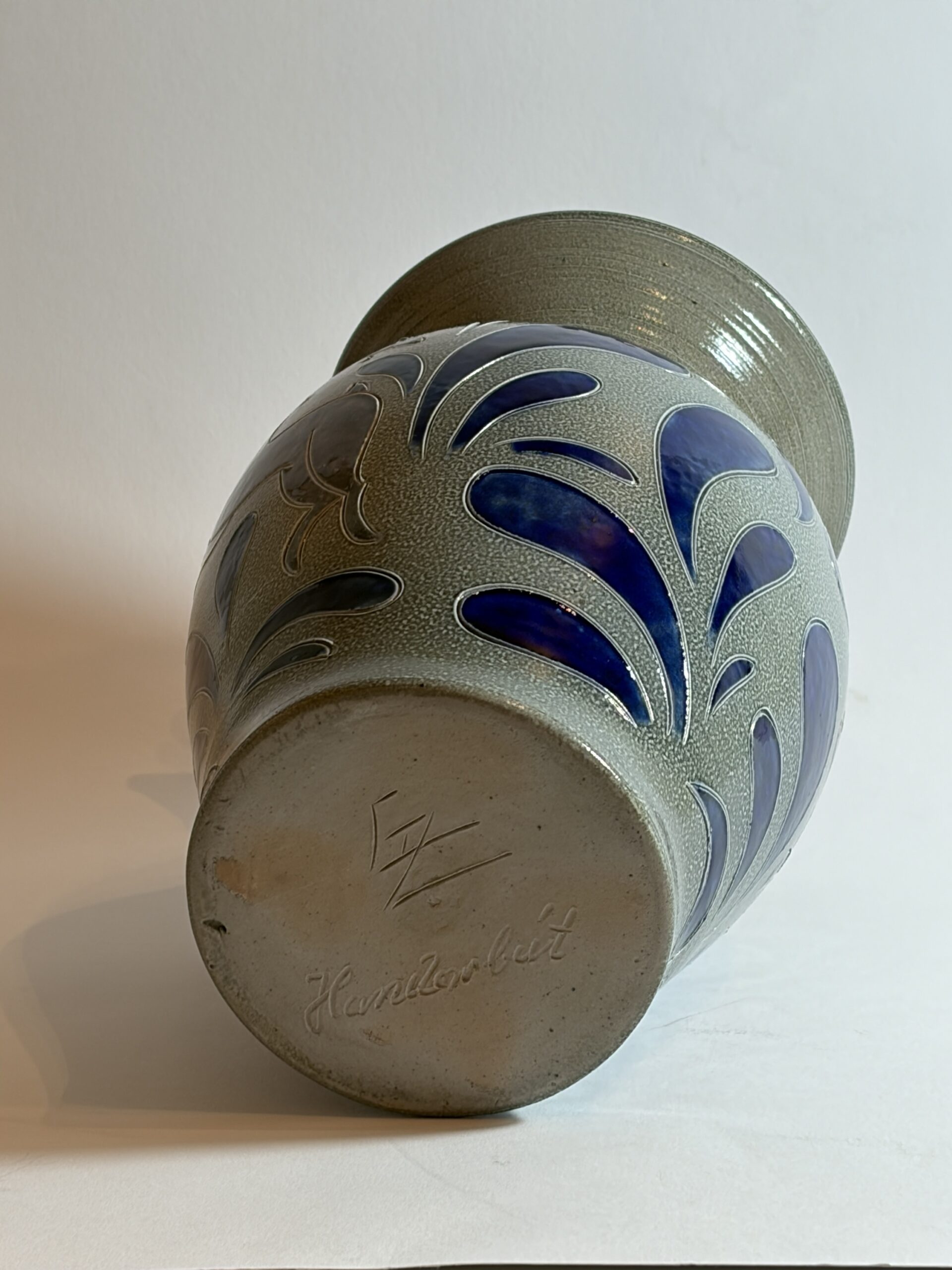 Duitse studio-keramiek vaas met haas – ca. 1970-1990 - Afbeelding 6