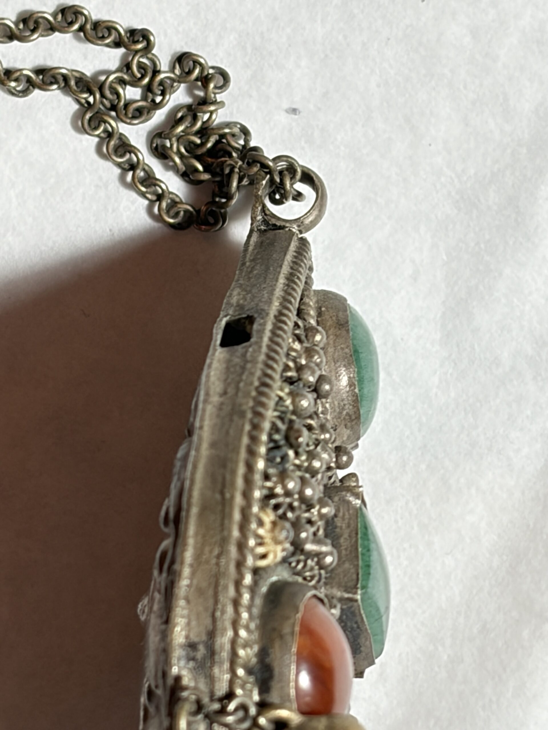 Antieke tribale hanger — Rajasthan/Noord-India, dubbelzijdig - Afbeelding 14