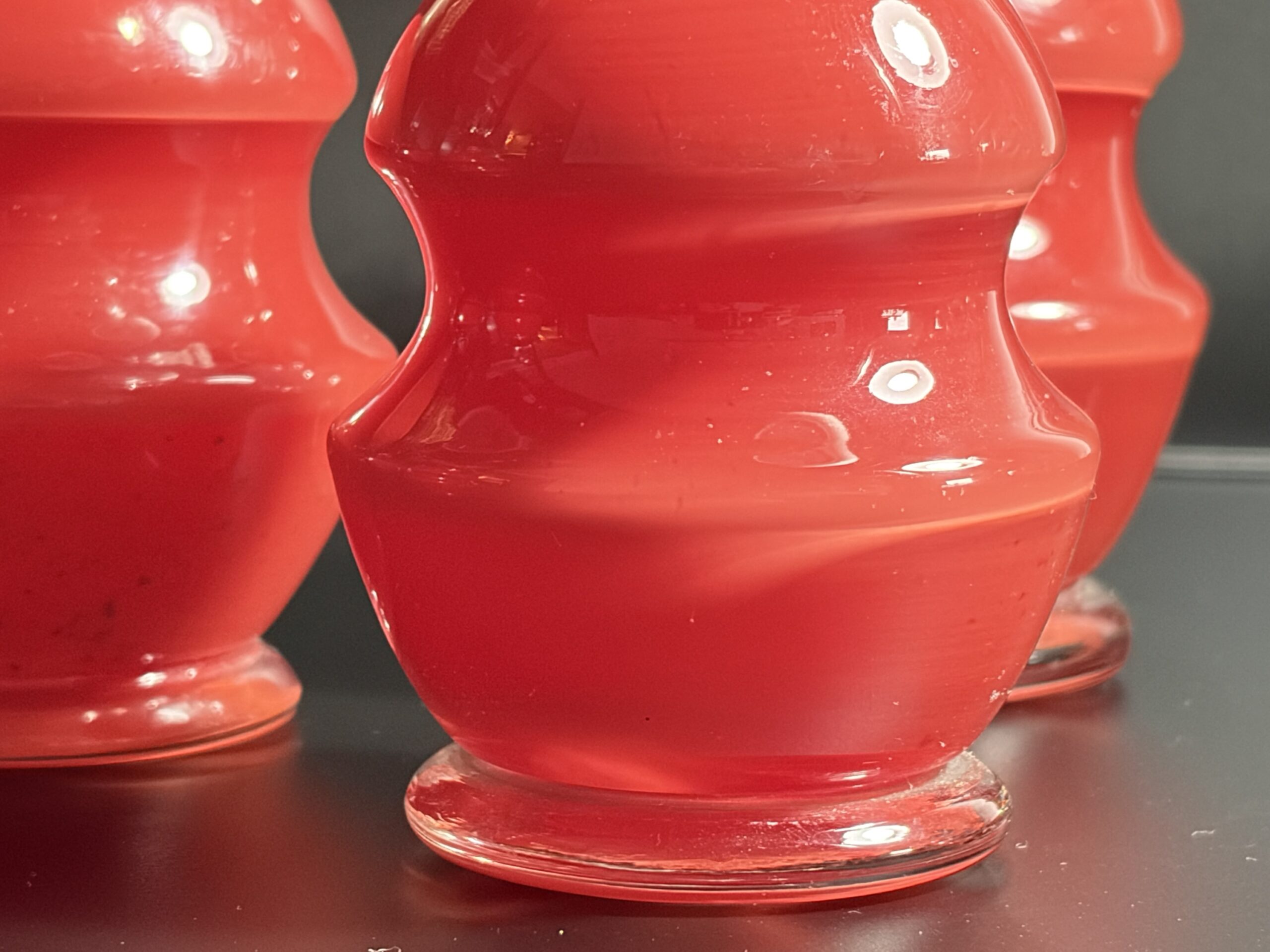 Prachtige set van 5 antieke glazen parfumflessen – Jaren 1920-1930 - Afbeelding 7