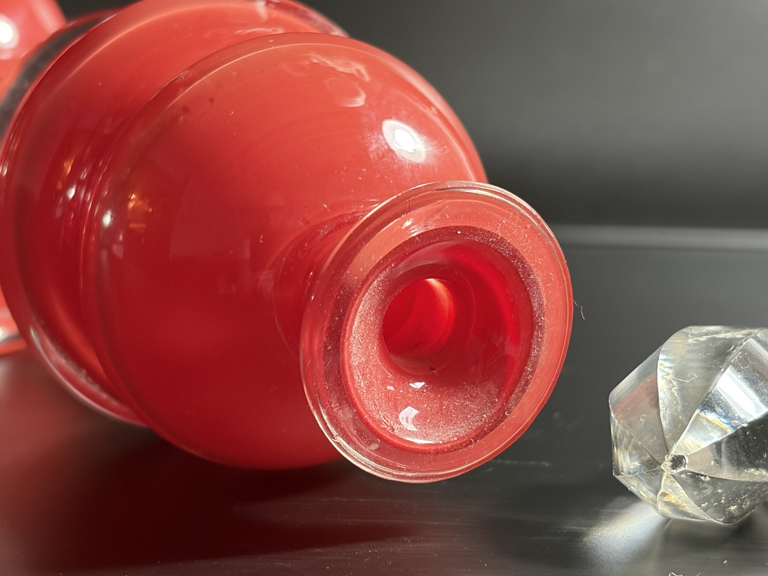 Prachtige set van 5 antieke glazen parfumflessen – Jaren 1920-1930 - Afbeelding 13